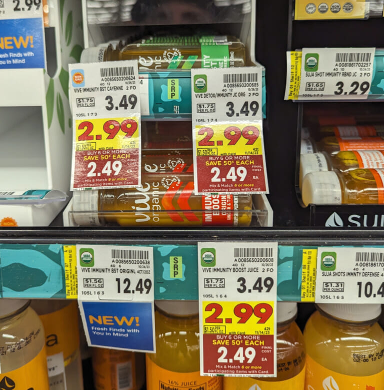 Vive Organic Immunity Boost Shot As Low As $1.49 At Kroger