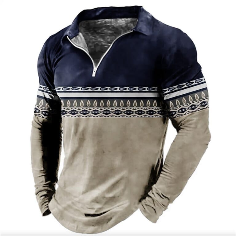 Men's Quarter-Zip Pullover for $8 + $5 shipping