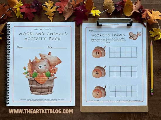 Free Printable Woodland Animal 36-Page Activity Pack