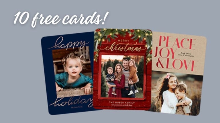 10 Free Christmas Cards at Shutterfly | Ends Today!