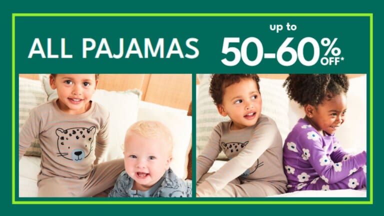 Carter’s Pajamas 50-60% Off + Free Shipping