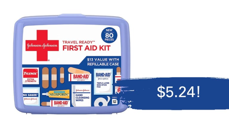 Amazon | J&J 80-Piece First Aid Kit $5.24 (reg. $14)