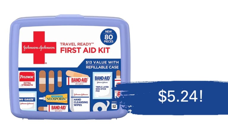 Amazon | J&J 80-Piece First Aid Kit $5.24 (reg. $14)