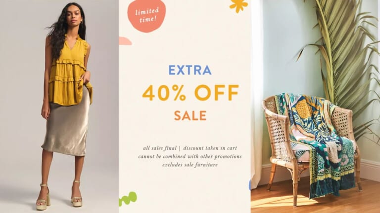 Extra 40% off Anthropologie Sale Items