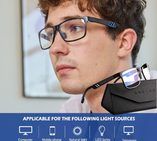 Today Only! Blue Light Blocking Computer Glasses for Men $19.19 (Reg. $40) – FAB Ratings!