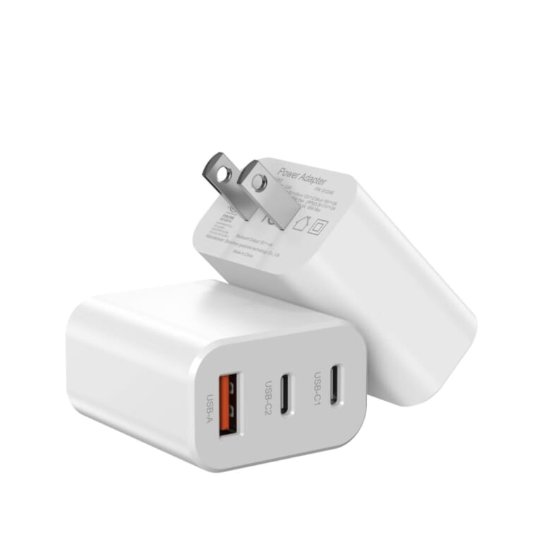 30W 3-Port GaN USB-C/A Charger for $10 + free shipping