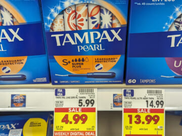 Tampax Tampons Just $3.49 At Kroger