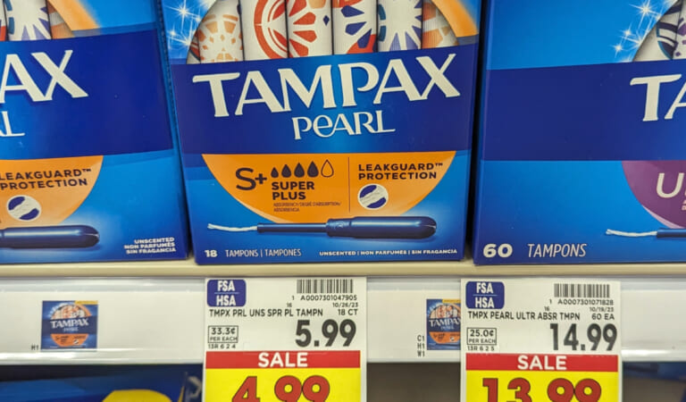 Tampax Tampons Just $3.49 At Kroger