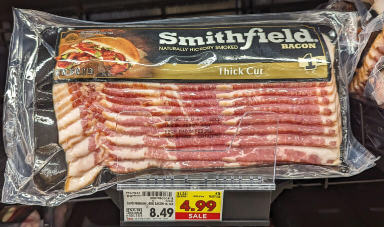 Smithfield Bacon Only $3.99 At Kroger (Regular Price $8.49)