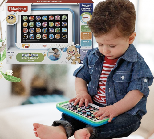 Fisher-Price Laugh & Learn Smart Stages Educational Tablet Toy $11.89 (Reg. $17) – Blue or Pink – LOWEST PRICE