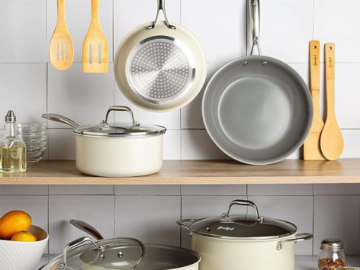 Goodful 12-Piece Ceramic Nonstick Pots & Pans Set $85.28 Shipped Free (Reg. $130)