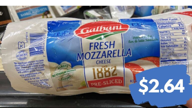 Get 16 oz. Galbani Fresh Mozzarella for $2.64 (reg. $7.29)