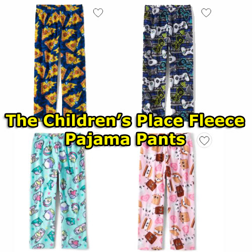 The Children’s Place Fleece Pajama Pants $5.99 After Code (Reg. $16.95) + Free Shipping