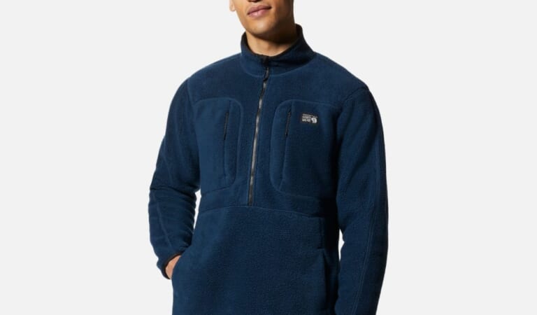 Mountain Hardwear Men's Hicamp Quarter Zip Fleece Pullover for $22 + free shipping