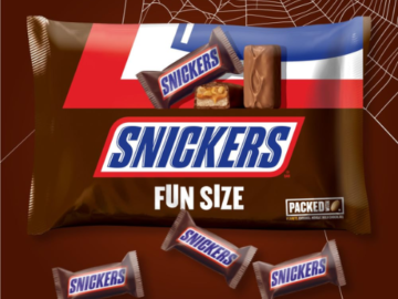 Snickers Chocolate Candy Bars Fun Size, 10.59 Oz Bag as low as $2.03 Shipped Free (Reg. $4)