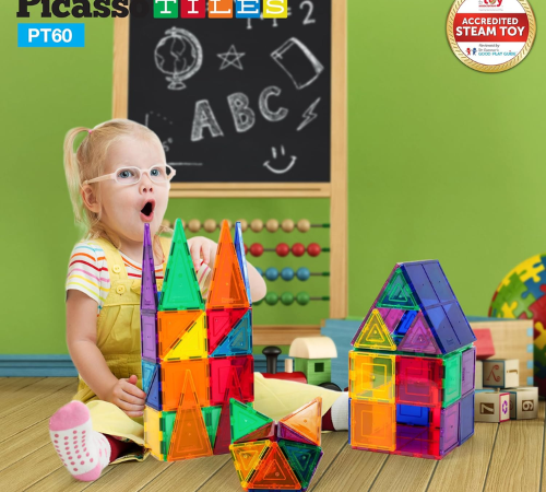 PicassoTiles 60-Piece Magnet Building Tiles Set $19.49 After Coupon (Reg. $26)