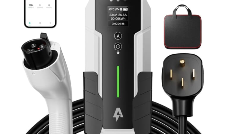 Andeman 32A Level 2 Portable EV Charger for $178 + free shipping