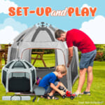 ON-The GO Baby Toddler Pack & Play Playpen with Travel Bag (Gray) $78.71 Shipped Free (Reg. $130) – Lowest price in 30 days