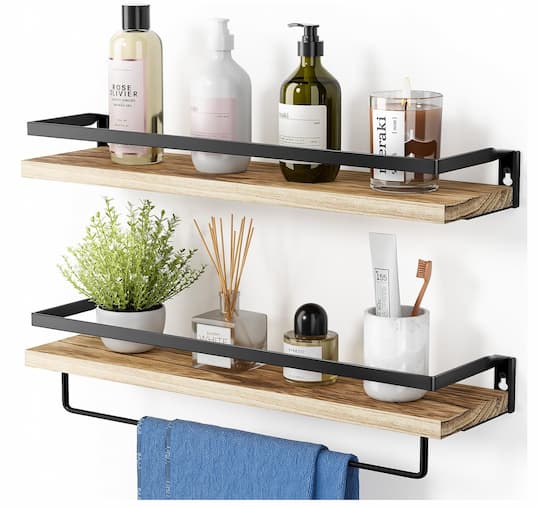 *HOT* Set of 2 Floating Shelves for just $9.89 with free Prime shipping!