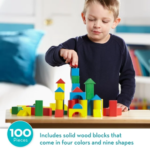 Walmart Black Friday! Melissa & Doug 100-Piece Wooden Building Blocks Set $10 (Reg. $28) – EARLY ACCESS for WM+ MEMBERS!