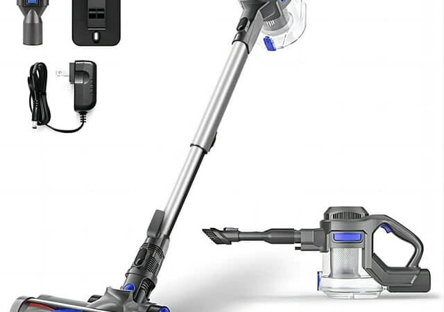 Moosoo 4-in-1 Cordless Stick Vacuum for $75 + free shipping