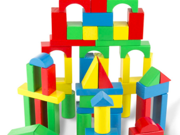 Melissa & Doug Wooden Building Block Set only $10 shipped!