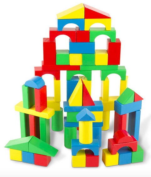 Melissa & Doug Wooden Building Block Set only $10 shipped!