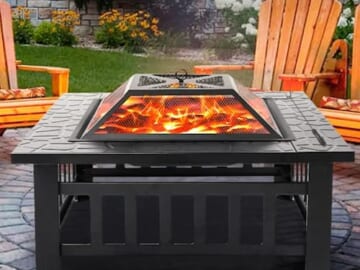 Outdoor Fire Pit with Accessories