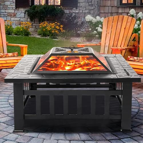 Outdoor Fire Pit with Accessories