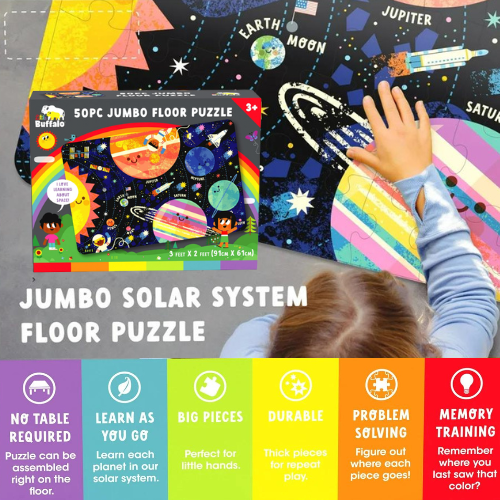 Walmart Black Friday! Buffalo Games 50-Piece Solar System Floor Puzzle $5 (Reg. $12.72)