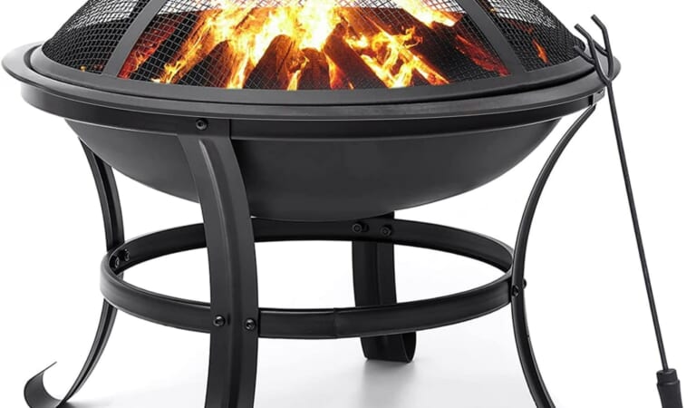 22" Outdoor Fire Pit for $35 + free shipping