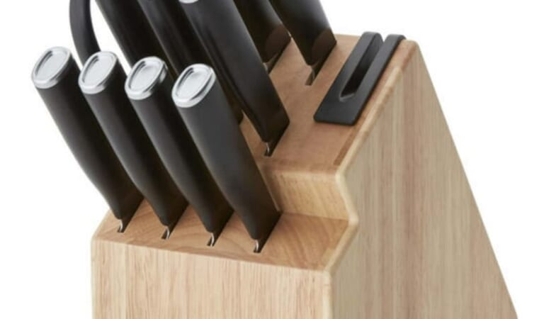 KitchenAid Classic Japanese Steel 12-Piece Knife Block Set with Built-in Sharpener for $39 + free shipping