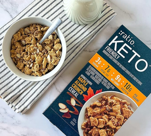 :ratio Keto Friendly Cinnamon Cranberry Almond Crunch Breakfast Cereal as low as $4.79/Box when you buy 4 (Reg. $7.49) + Free Shipping