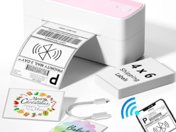 Make your small business operations smoother and more efficient with this Bluetooth Shipping Label Printer for just $57.11 After Code (Reg. $129.99) + Free Shipping