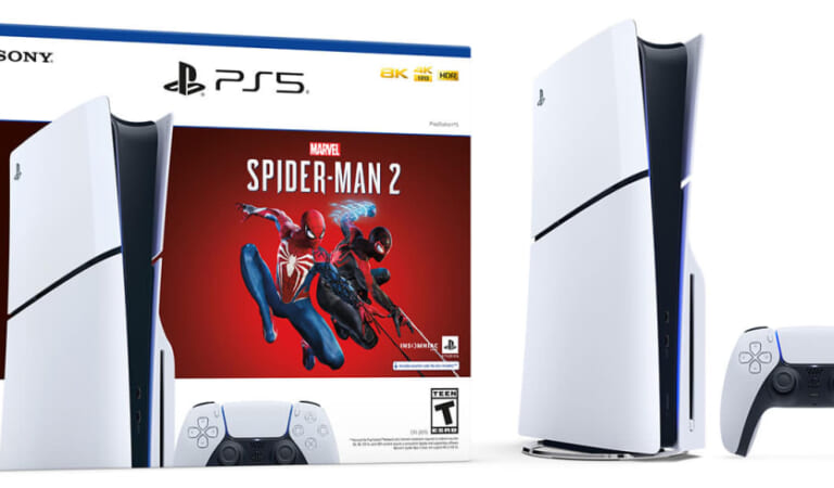 Sony PlayStation 5 Slim 1TB Disc Spider-Man 2 Console Bundle for $500 + free shipping