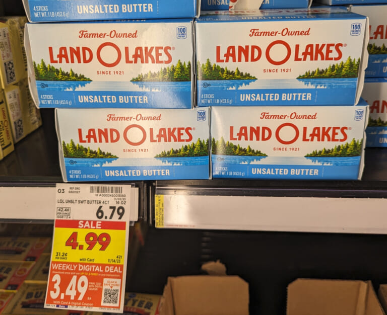 Land O Lakes Butter Just $3.49 At Kroger (Regular Price $6.79)