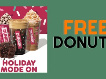 Free Donut at Dunkin’ Donuts!