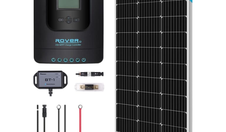 Renogy 10W 12V Solar Premium Kit for $210 + free shipping