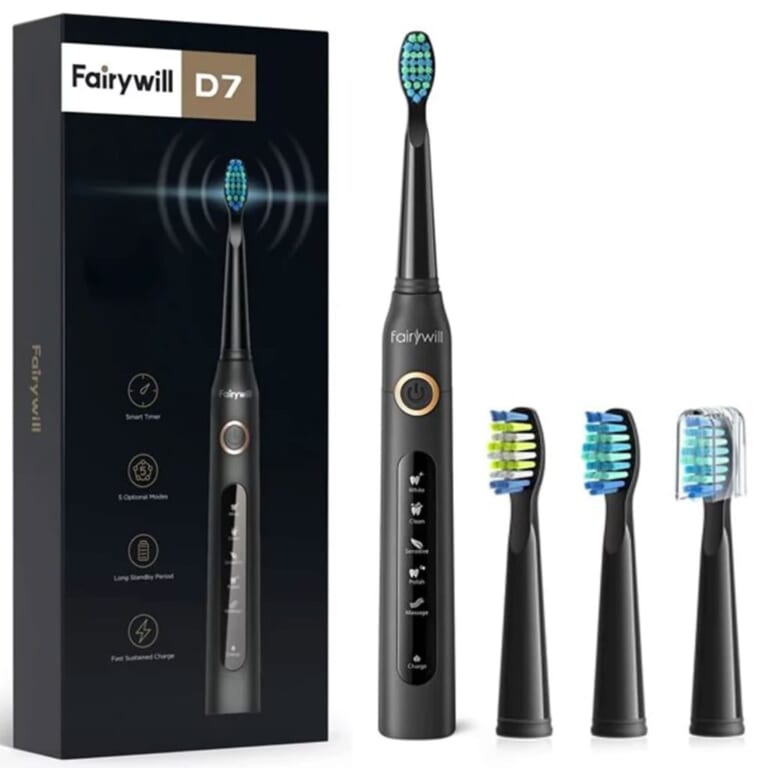 Fairywill Sonic Electric Toothbrush for $17 + free shipping