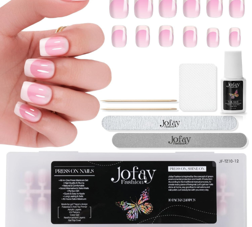 Upgrade your manicure routine with these French Tip Press On Nails, 240-Piece (10-Pack) as low as $19.79 After Coupon (Reg. $24.29+) – Only $1.97/Set!