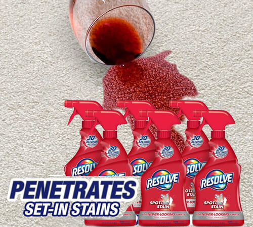 Resolve Triple Oxi Advanced Carpet Cleaner and Stain Remover, 6-Count $14.65 (Reg. $30.87) – $2.44 Each, Lowest price in 30 days