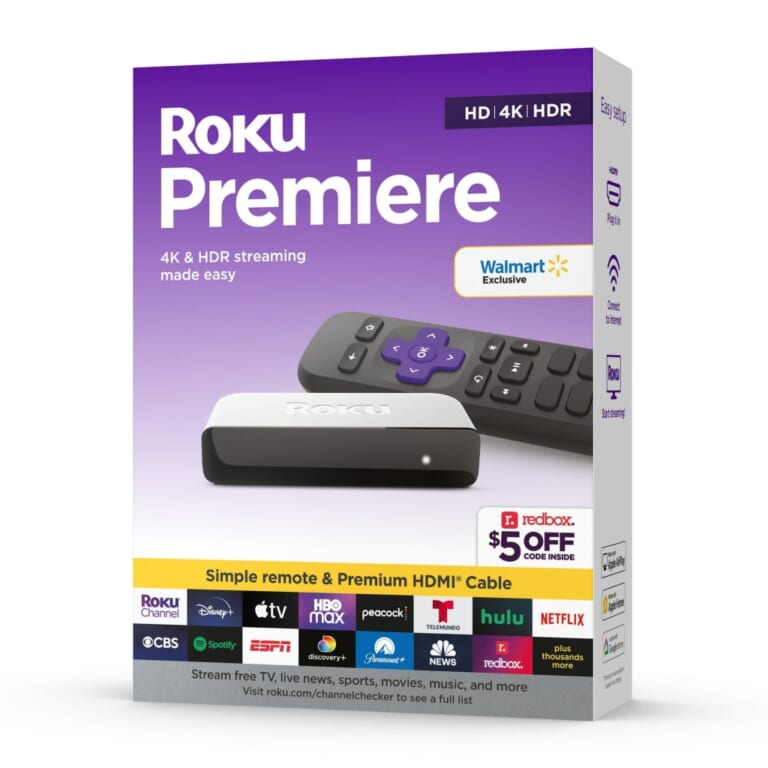 Roku Premiere 4K/HDR Streaming Media Player for $19 + free shipping w/ $35