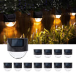 Waterproof LED Solar Fence Lights, 12-Pack $17.99 After Code + Coupon (Reg. $35.99) + Free Shipping – $1.50 Each