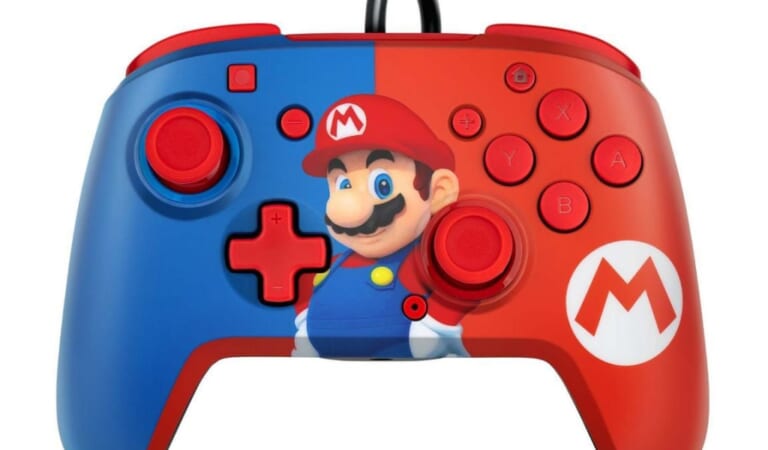 PDP Faceoff Power Pose Mario Wired Controller for Nintendo Switch for $13 + free shipping w/ $79