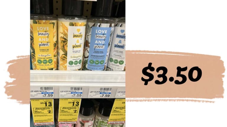 $3.50 Love Beauty & Planet Haircare at CVS