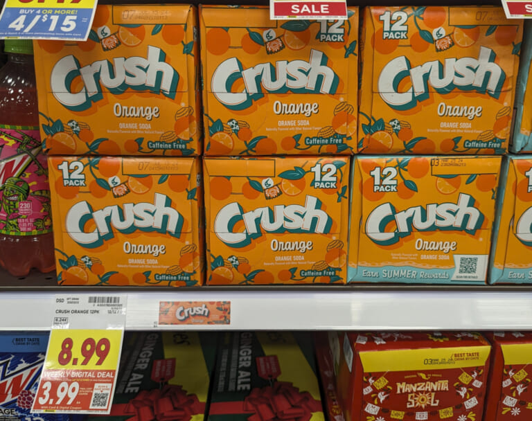 Crush Soda 12-As Low As $2.99 At Kroger (Regular Price $8.99)