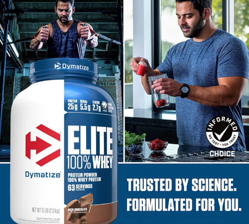 Dymatize Elite Whey Protein Chocolate Powder, 5-Lb as low as $35.96 After Coupon (Reg. $59.94) + Free Shipping