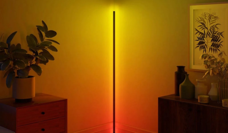 RGBCW Corner Floor Lamp for $54 + $45 s&h