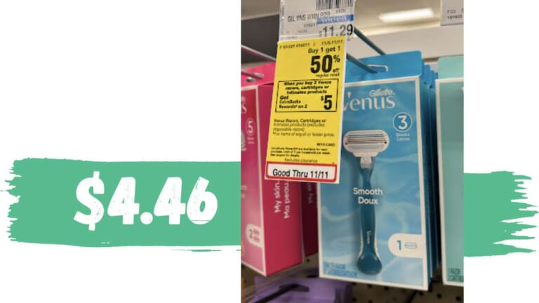 $4.46 Venus Smooth Razors at CVS