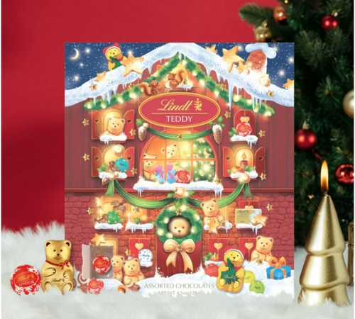 Walmart Black Friday! Lindt Teddy Bear Assorted Chocolate Candy Advent Calendar, 4.5 Oz $9.96 (Reg. $18)